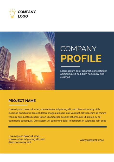 Company Profile Template Postermywall