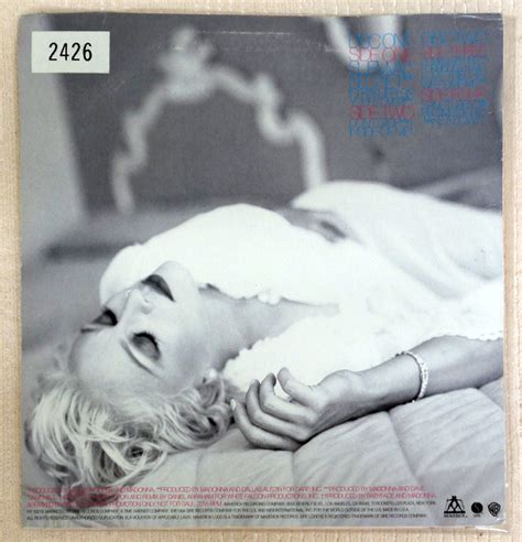 Madonna Bedtime Stories 1994 Numbered Promo Voluptuous Vinyl Records