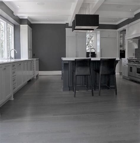 The way to picking a perfect wall colors for hardwood floors with white trim. Grey Hardwood Flooring Is A Cool New Interior Design Trend ...