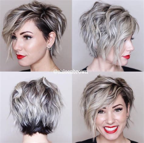 14 Short Asymmetrical Bob With Bangs Short Hairstyle Trends Short