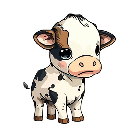 Premium Vector Cute Calf Cartoon Style