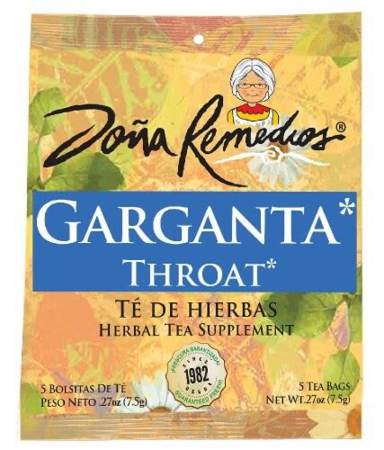 Dona Remedios Garganta Sore Throat Herbal Tea Bags 5 Ct Ralphs
