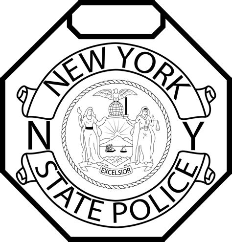 New York State Police Badge Vector Svg  Png Dxf Eps File Inspire
