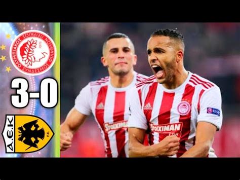 Greece super league 2020/2021 round: Olympiacos vs Aek Athens 3-0 All Goals💥⚽️⚽️⚽️💥19/07/20 ...