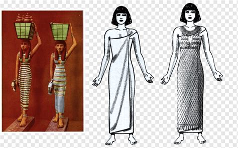 고대 이집트 칼집 드레스 의류 고대 영어 유행 이집트 png pngwing