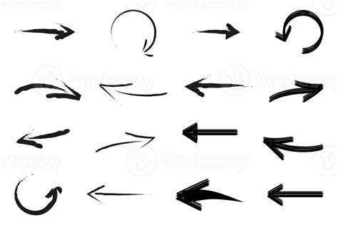 Free Hand Drawn Arrows Icon Set 18929154 Png With Transparent Background