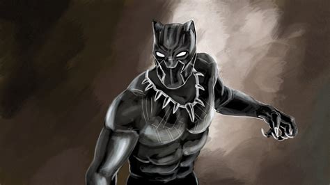 Artstation Black Panther Digital Paint