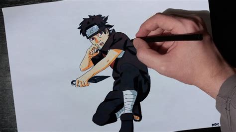 Speed Drawing Shisui Uchiha Naruto Youtube