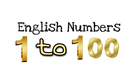 Learn To Count 1 To 100 English Numbers 1 To 100 English Numbers