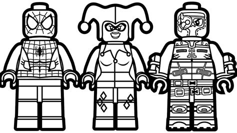 Lego People Coloring Lesson Coloring Pages For Kids