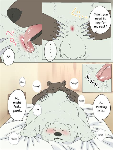 Rule 34 Anal Bear Bed Blush Comic Drooling Furry Gay Grabbing Licking