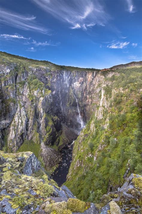 Voringfossen Waterfall Gorge Stock Image Image Of Outdoor Natural