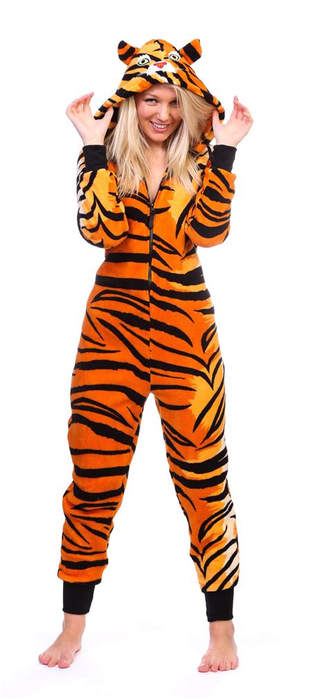 Womens Costumes 2x3x Fleece Tiger Complete Outfit 3x