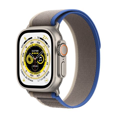 Apple Watch Ultra Gps Cellular 49mm Titanium Case With Bluegray