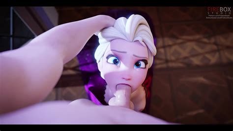 Elsa Gets Mouth Full Of Cum Down Her Throat Anime Porn Cartoon Hentai D Sex
