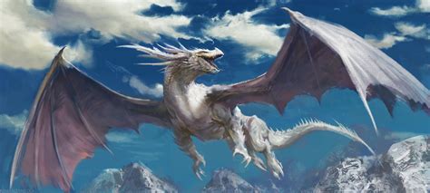 Pin By Александр Падалко On Fantasy Art White Dragon Fantasy Dragon