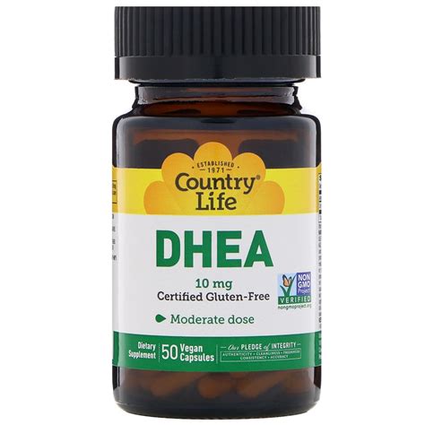 country life dhea 10 mg 50 vegan capsules by iherb