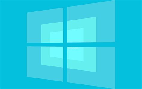 Logotipo De Windows 10 Mínimo Sistema Operativo Azul Creativo