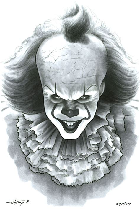 317 отметок «нравится», 6 комментариев — john fisher art (@johnfisherartayr) в instagram: Pennywise by ByronWinton on DeviantArt