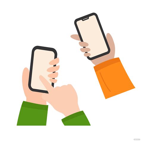 Hand Holding Phone Vector In Illustrator Svg  Eps Png Download