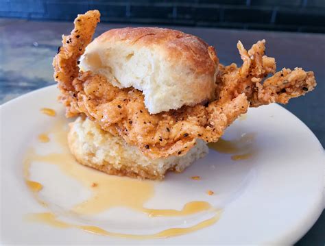 Fried Chicken On A Biscuit Zingermans Roadhouse