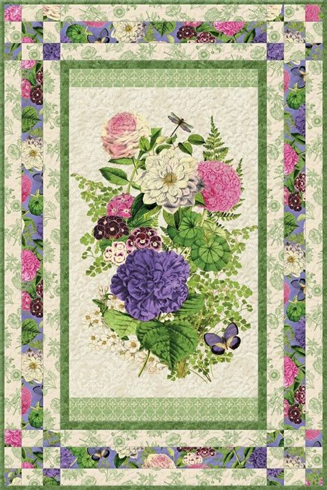 Flower Show Quilt Kit Backing Quilts Panel Quilt Patterns Fabric