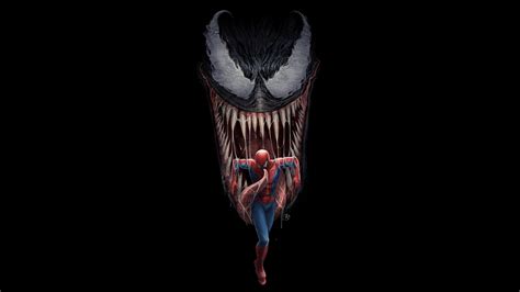 Peter Parker Spider Man Eddie Brock Art Comics 4k Venom Hd Wallpaper