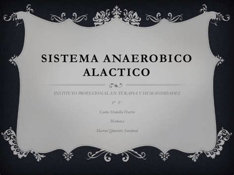 Sistema Anaerobico Alactico