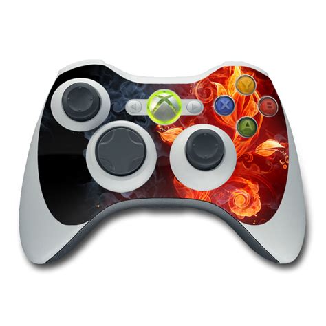 Xbox 360 Controller Skin Flower Of Fire By Gaming Decalgirl