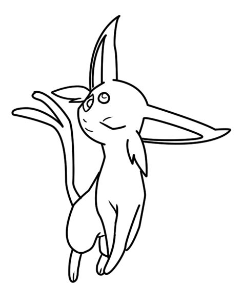 Espeon Coloring Page By Bellatrixie White On Deviantart