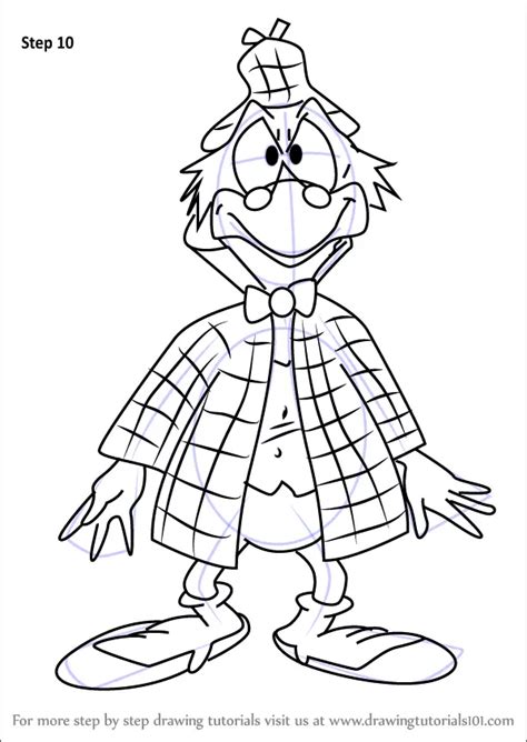 Learn How To Draw Dr Von Goosewing From Count Duckula Count Duckula