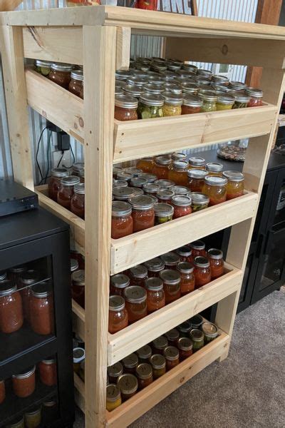 The Diy 2×4 Canning Jar Cabinet A Beautiful Way To Store Canning Jars
