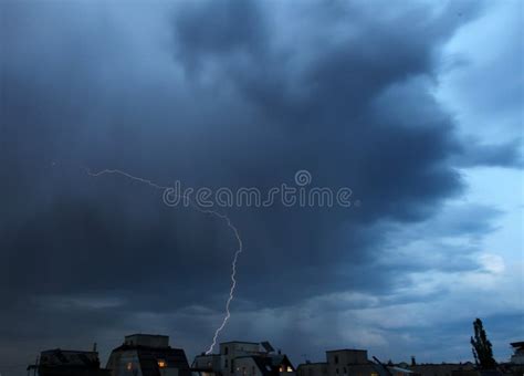 Thunderstorm Lights Bright Lightning Thunderstorms Sparkle From The
