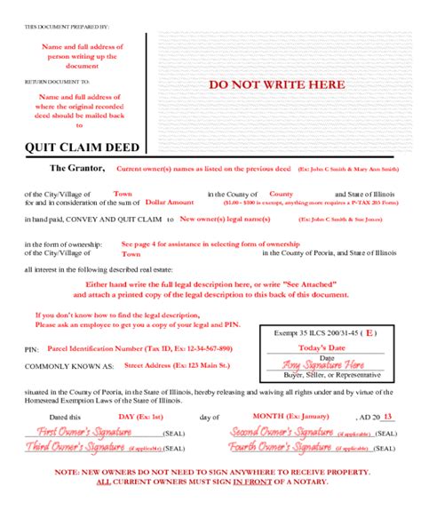 Quit Claim Deed Florida Fill Out And Sign Printable Pdf Template Gambaran