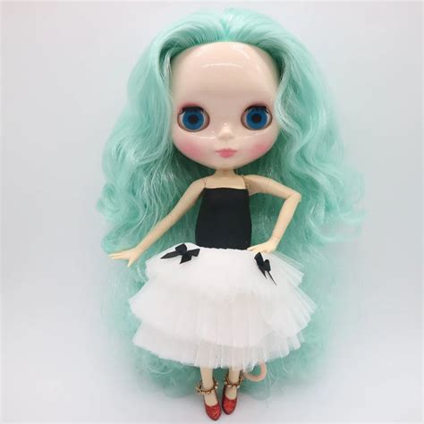 M Nude Blyth Doll Joint Body Doll Purple Hair Factory Doll