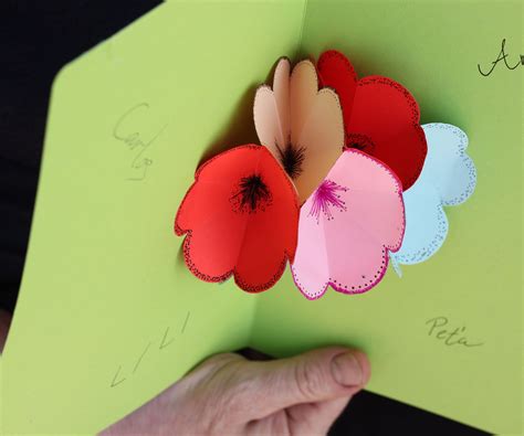 3d Flower Card 6 Steps With Pictures Instructables