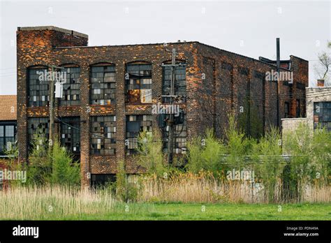 Abandoned Buildings In Detroit Michigan Stock Photo Alamy