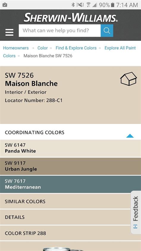 Get design inspiration for what you'll need. Trim (Semi-Gloss): SW 7526 Maison Blanche; Color Strip 288 ...
