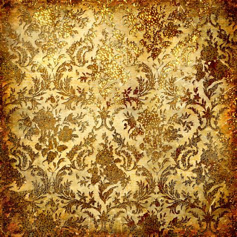 Free Download Cream With Gold Architectural Damask Wallpaper Wall