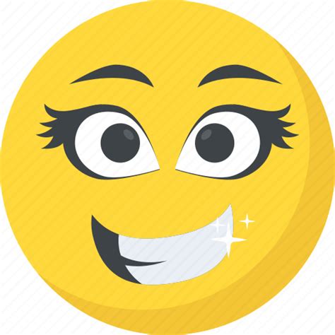 Cute Emoticon Eyelashes Long Lashes Emoji Smiley Icon Download On Iconfinder