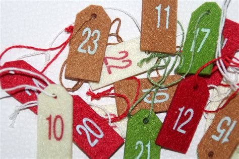 Felt Numbers For Advent Calendar Etsy