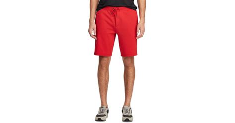 Lyst Polo Ralph Lauren Double Knit 7 34 Inseam Tech Shorts In Red