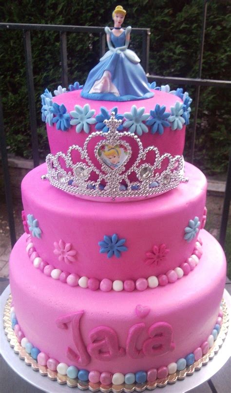 This barbie cake was prepared by the lovely babysitter that would always surprise us. Princess Cinderella 3 Tier Cake | Tiered cakes birthday ...