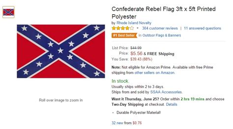 walmart sears and ebay to stop selling confederate flag products is amazon next geekwire