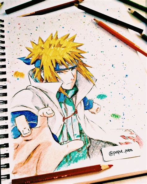 Minato Namikaze By Yaumil Putra Art Sketches Anime Artist