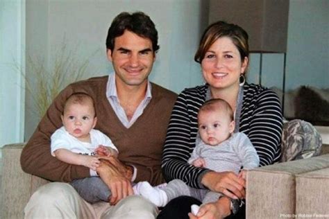 .as nike did with roger federer in 2006, unless he looks like the kind of guy who can play five sets when he's not on the road, federer lives in switzerland with his wife of nine years, mirka federer. Roger Federer and wife Mirka to have twins again??