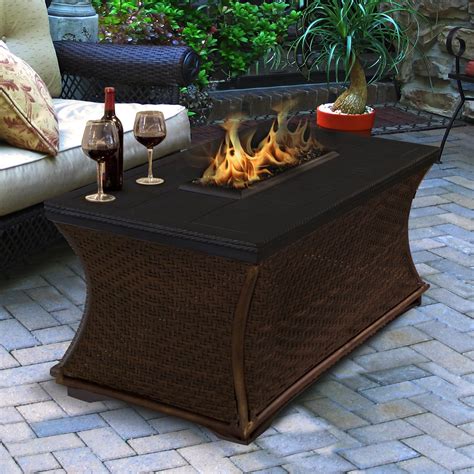 California Outdoor Concepts Mendocino Propane Fire Pit Table Wayfair