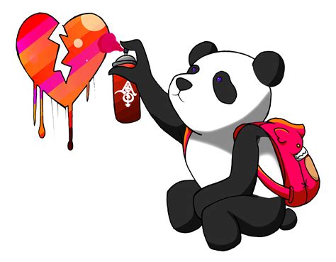 Graffiti Panda Panda Artwork Disney Characters Character