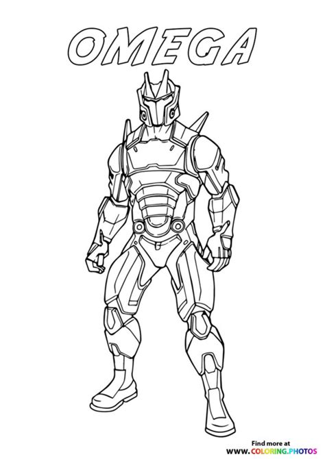 Omega - Fortnite - Coloring Pages for kids