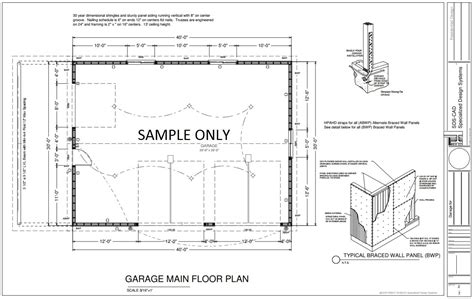 G240 30 X 40 13 Rv Garage Plans With Lean To